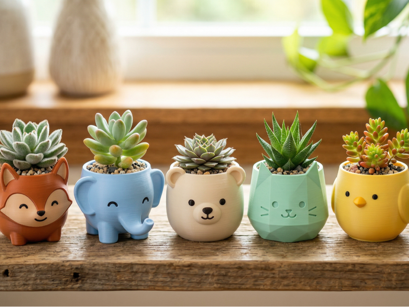 Coleção de Vasos 3D: decoração com personalidade e cor