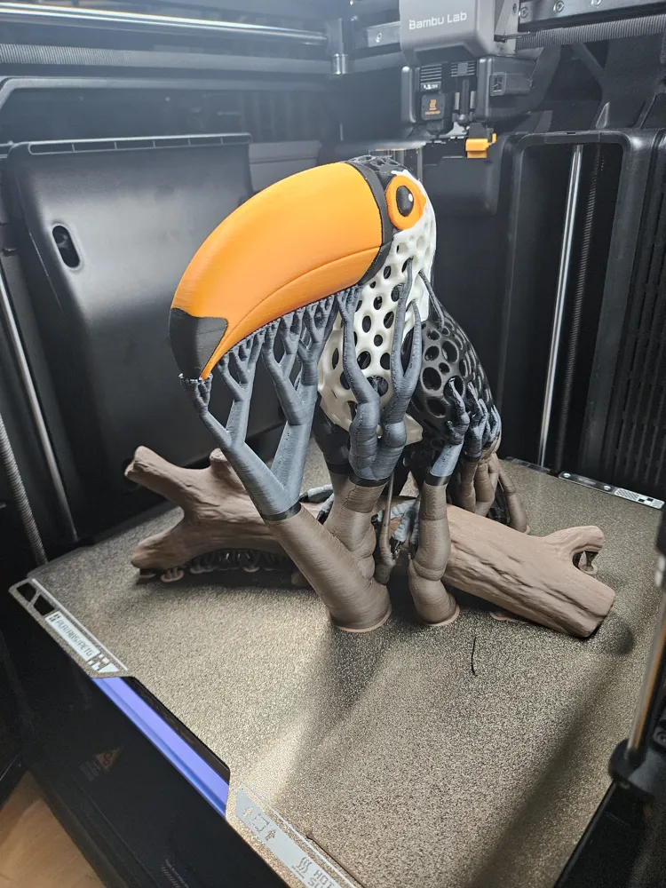 Tucano Voronoi - Escultura Decorativa 3D